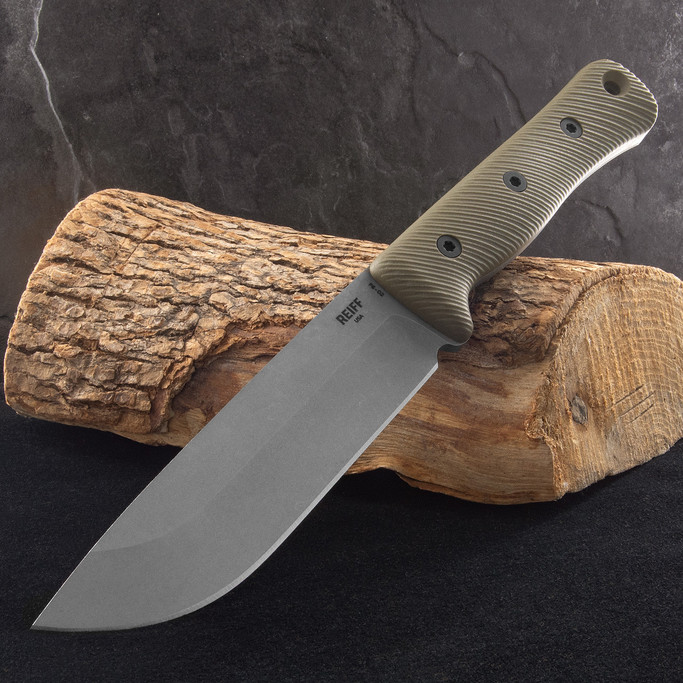 Reiff Knives F6 Leuku Gen 2 OD Green G10 Fixed Blade