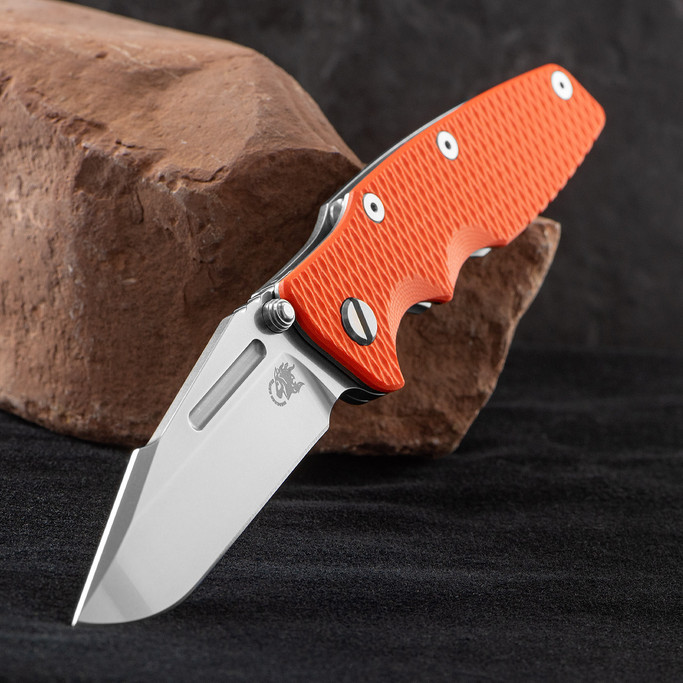 Hinderer Eklipse Skinny Spear Point Orange G10 Folding Knife