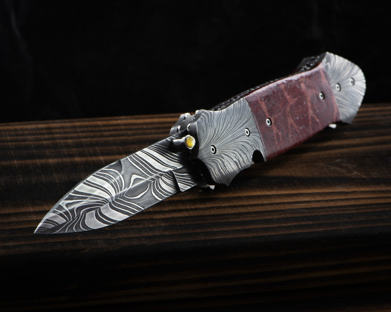 David Steier Apple Coral Custom Knife