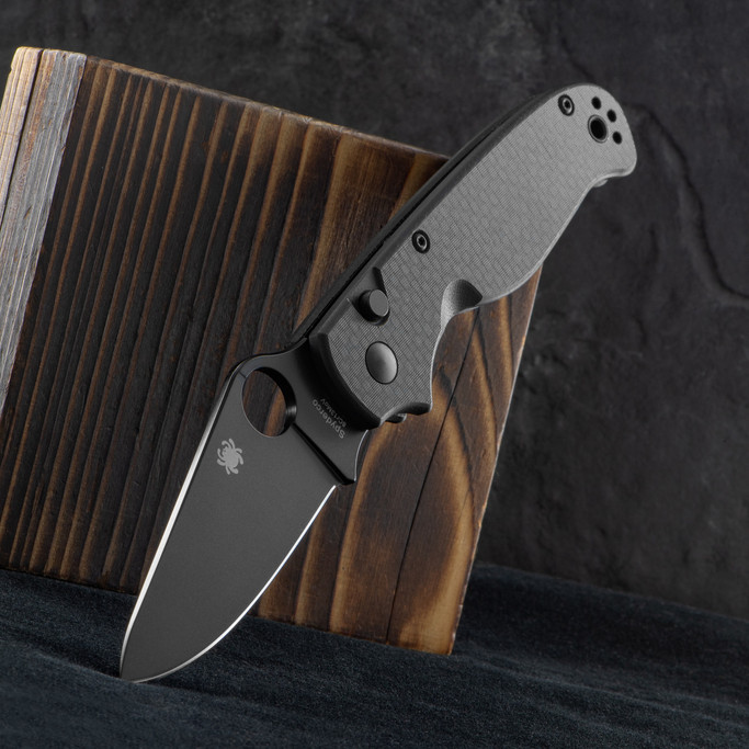 Spyderco ButtonUp Carbon Fibre Black Folding Knife