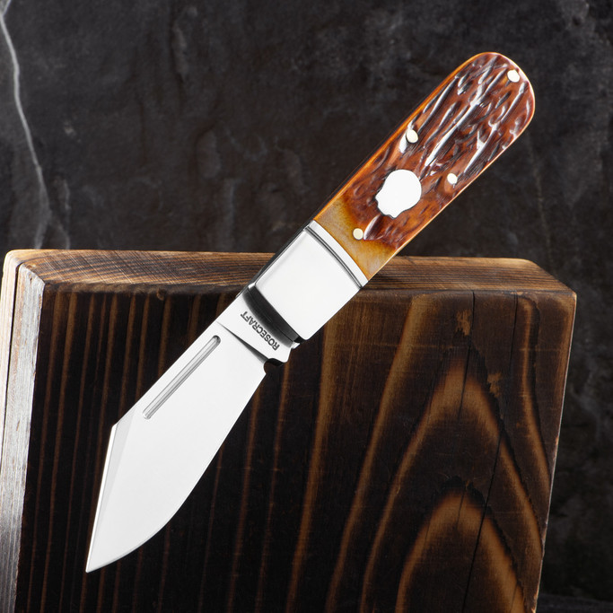 RoseCraft Loosahatchie Jack Dapper Jigged Bone Folding Knife