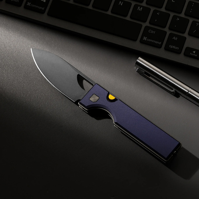 Kizer Little Ringbo Aluminium PVD Stonewashed Folding Knife