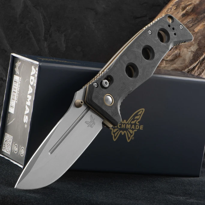 Benchmade Adamas  Marbled Carbon Fibre Folding Knife