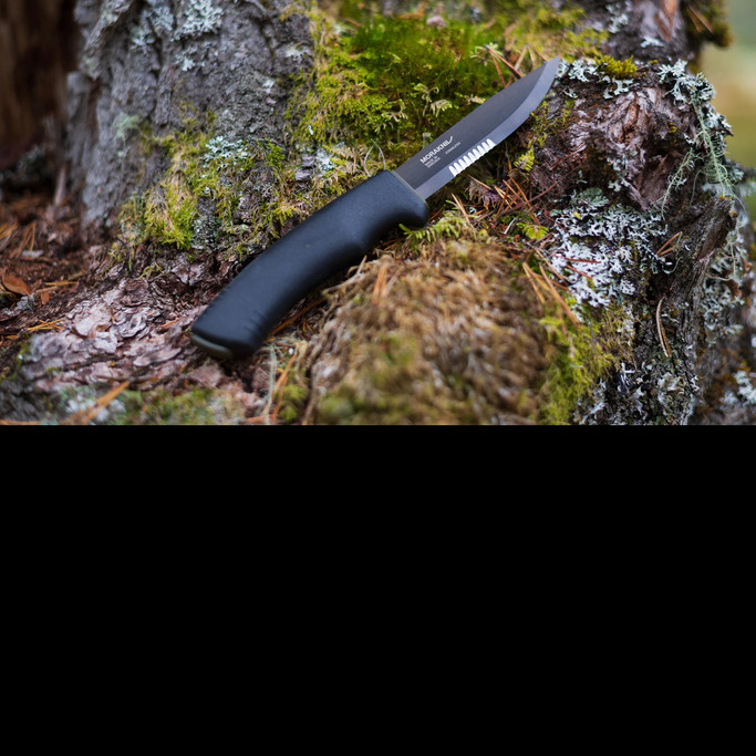 Morakniv Bushcraft SRT (S) Black Fixed Blade