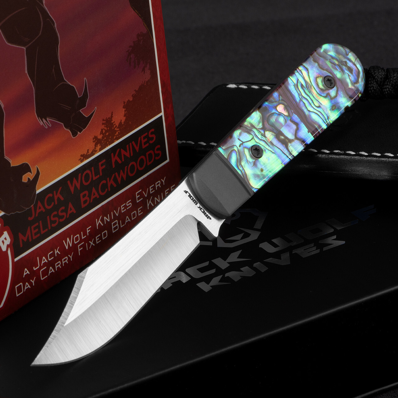 Jack Wolf Knives Backwoods FixEDC Abalone