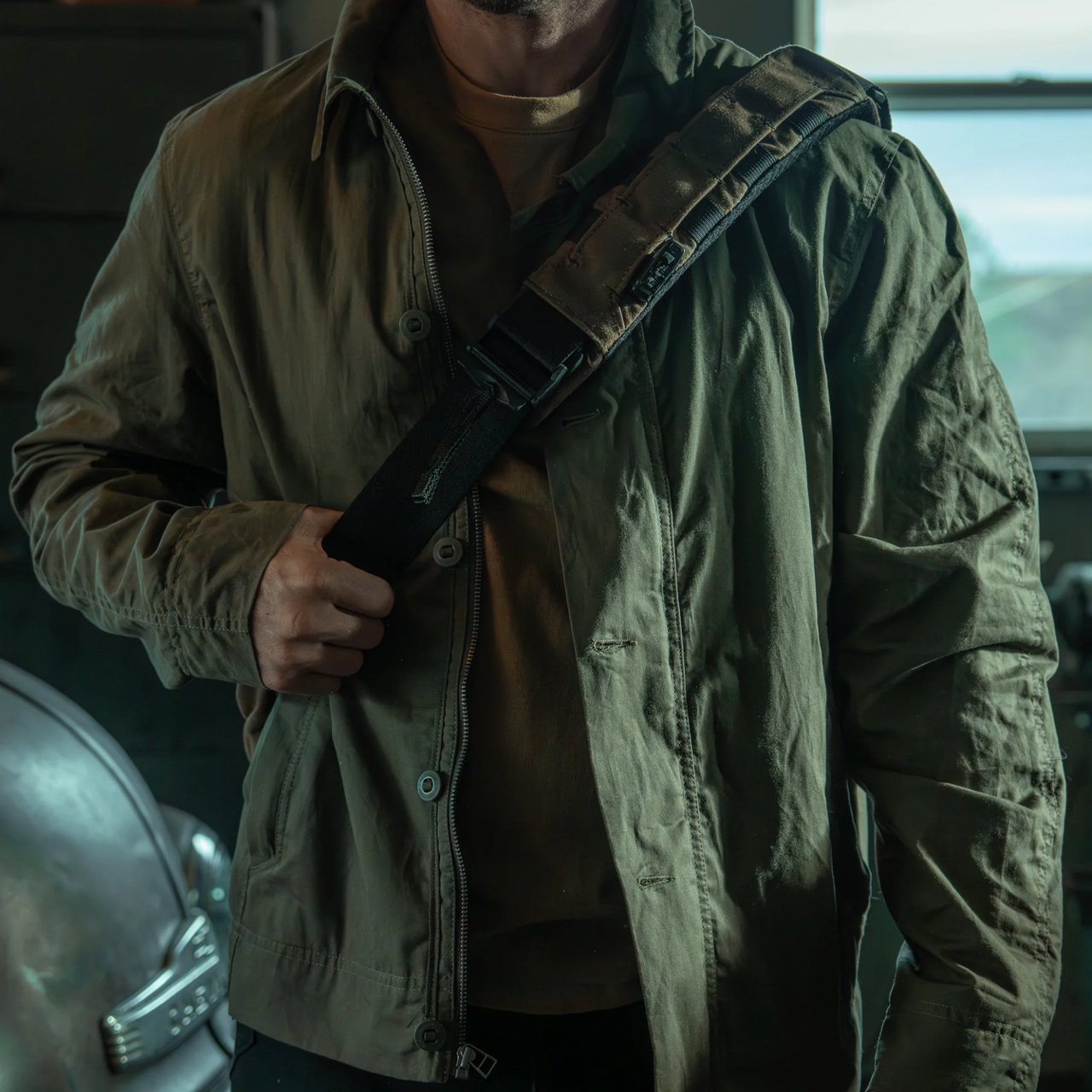 TAD Rake Waxed Jacket Olive