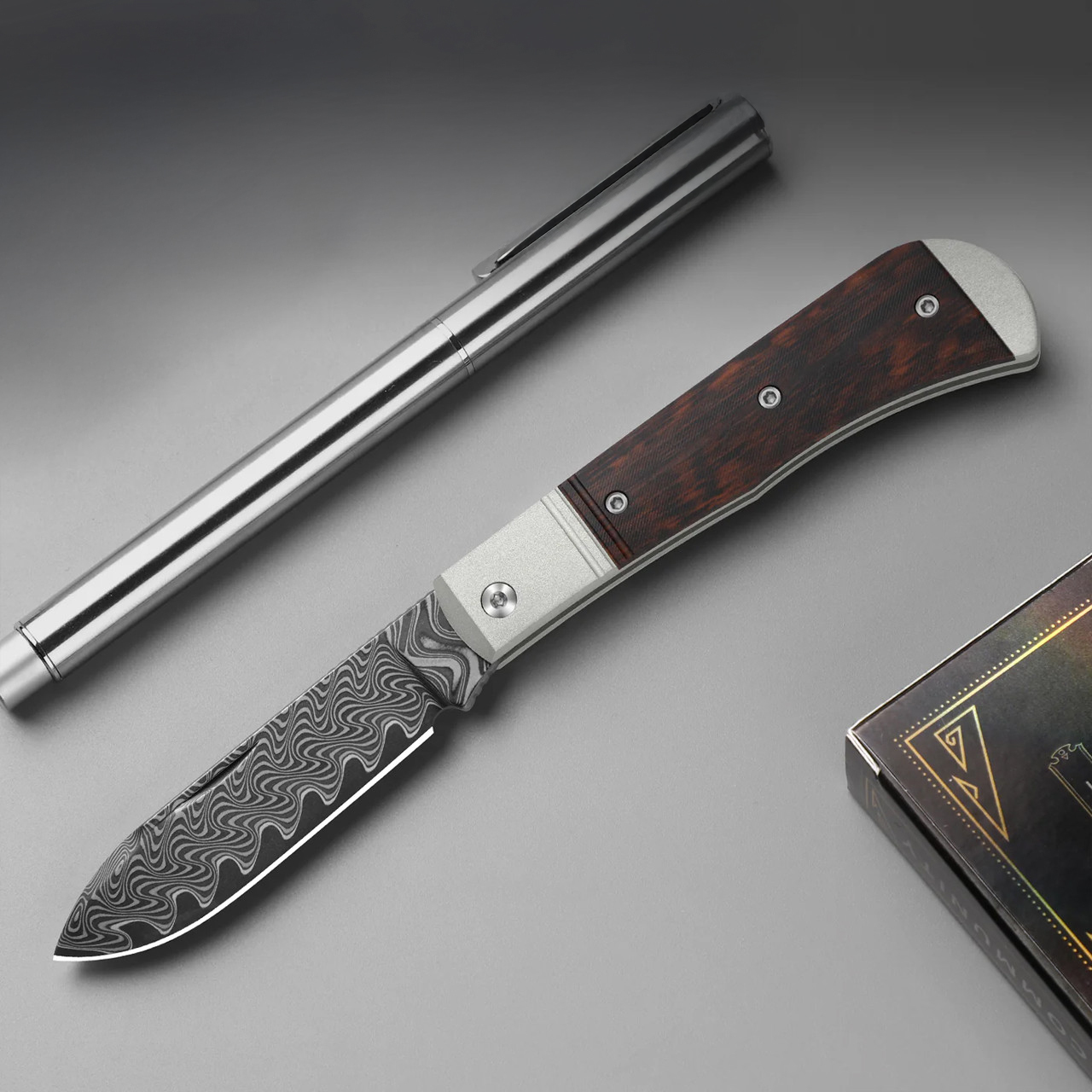 Kizer Trestle Damast Leopardwood