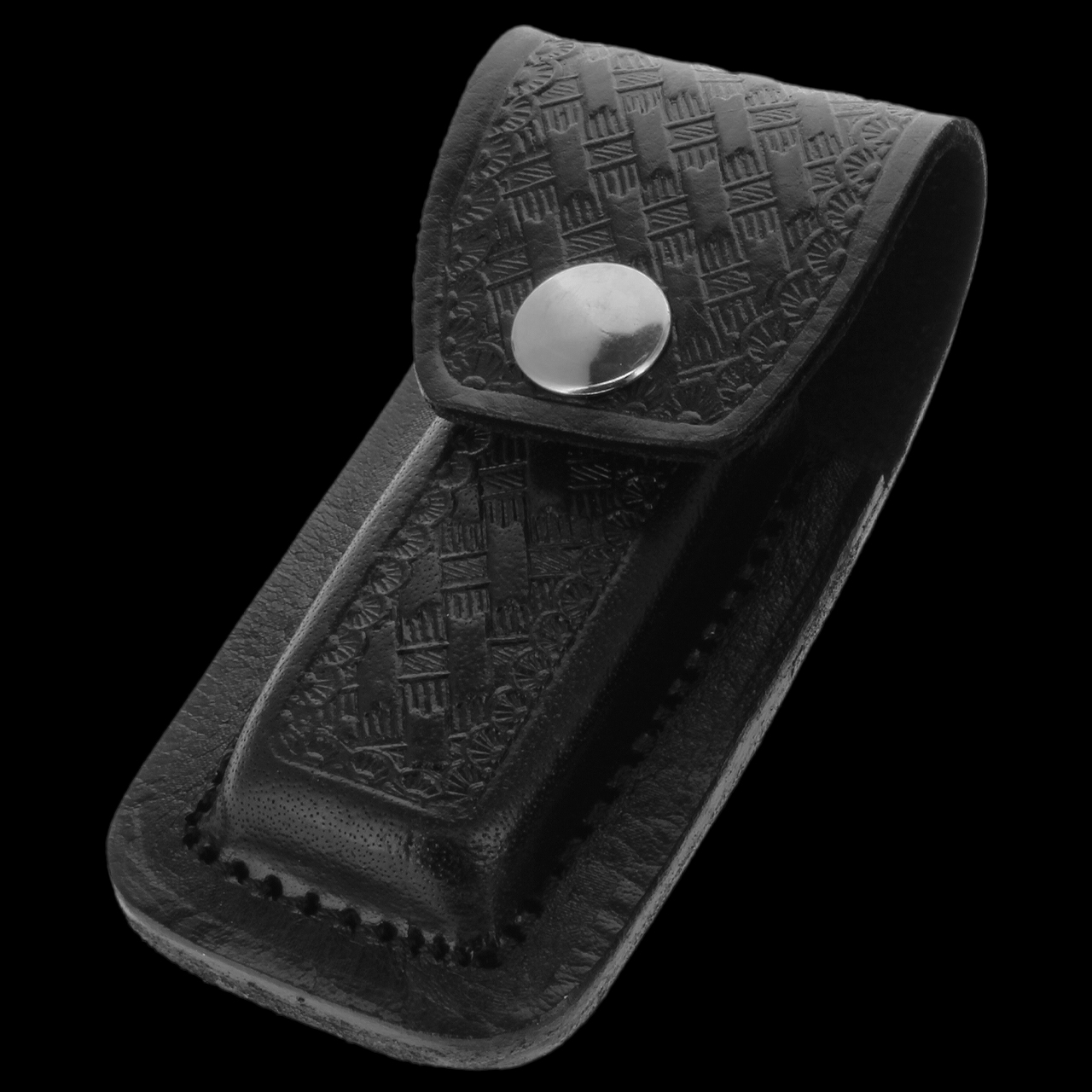 Carry All Leather Belt Pouch Black Small