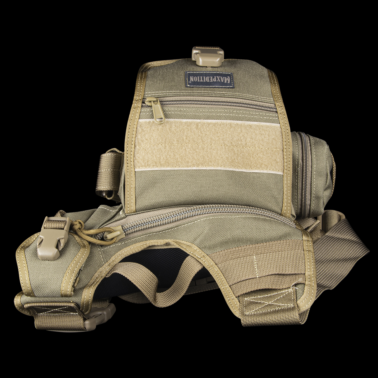 Maxpedition WebDominator (4er-Set) – Praktische Karabiner-Clips Für Rucksackgurte, Khaki