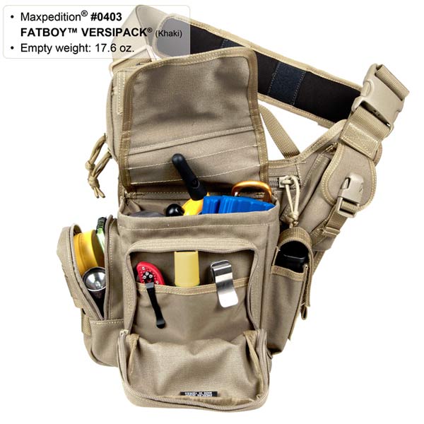 Maxpedition WebDominator (4er-Set) – Praktische Karabiner-Clips Für Rucksackgurte, Khaki