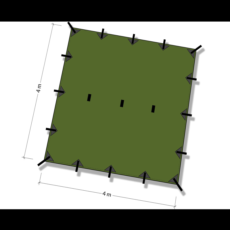 【DD Hammocks】DD Tarp 4×4 Amazon.com : DD Hammocks - DD Tarp 4x4 - Olive Green: 13ft x
