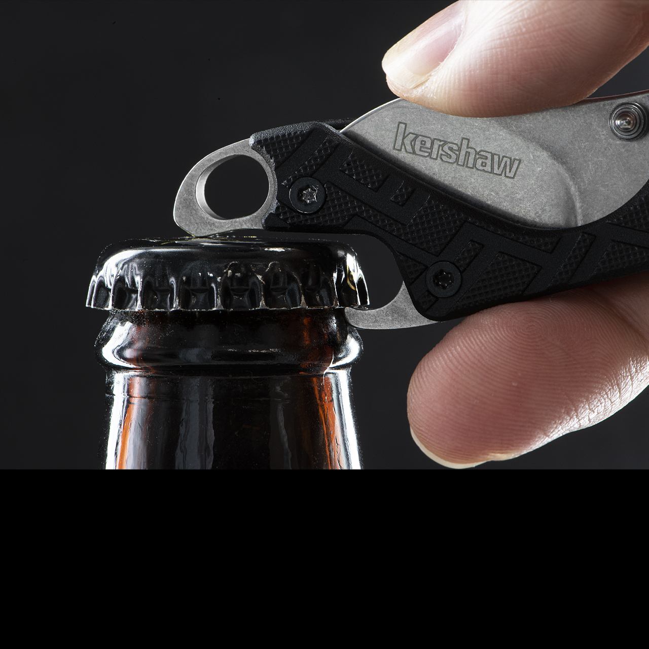 Kershaw 1025 Cinder Keychain Folding Knife 1.4 Stonewashed Blade, Zytel  Handles - KnifeCenter - 1025X