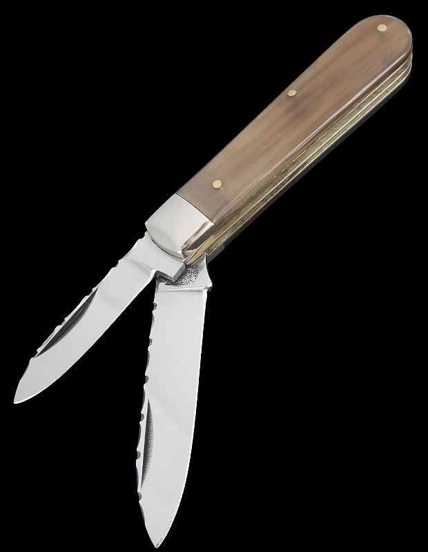 Arthur Wright Spear and Pen Buffalo Horn