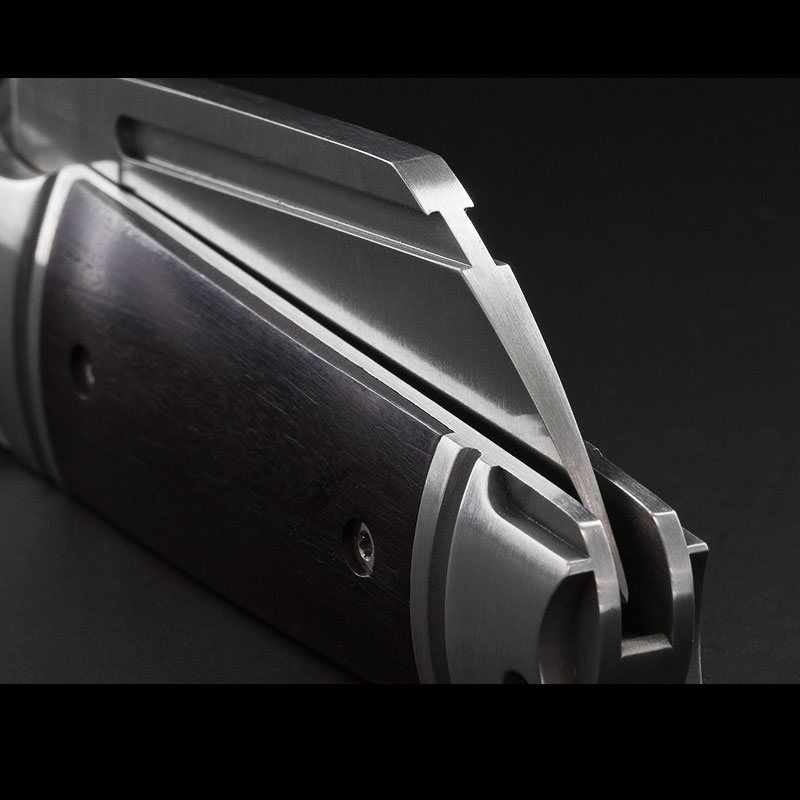 Andre de Villiers Micro Butcher Ebony Folding Knife