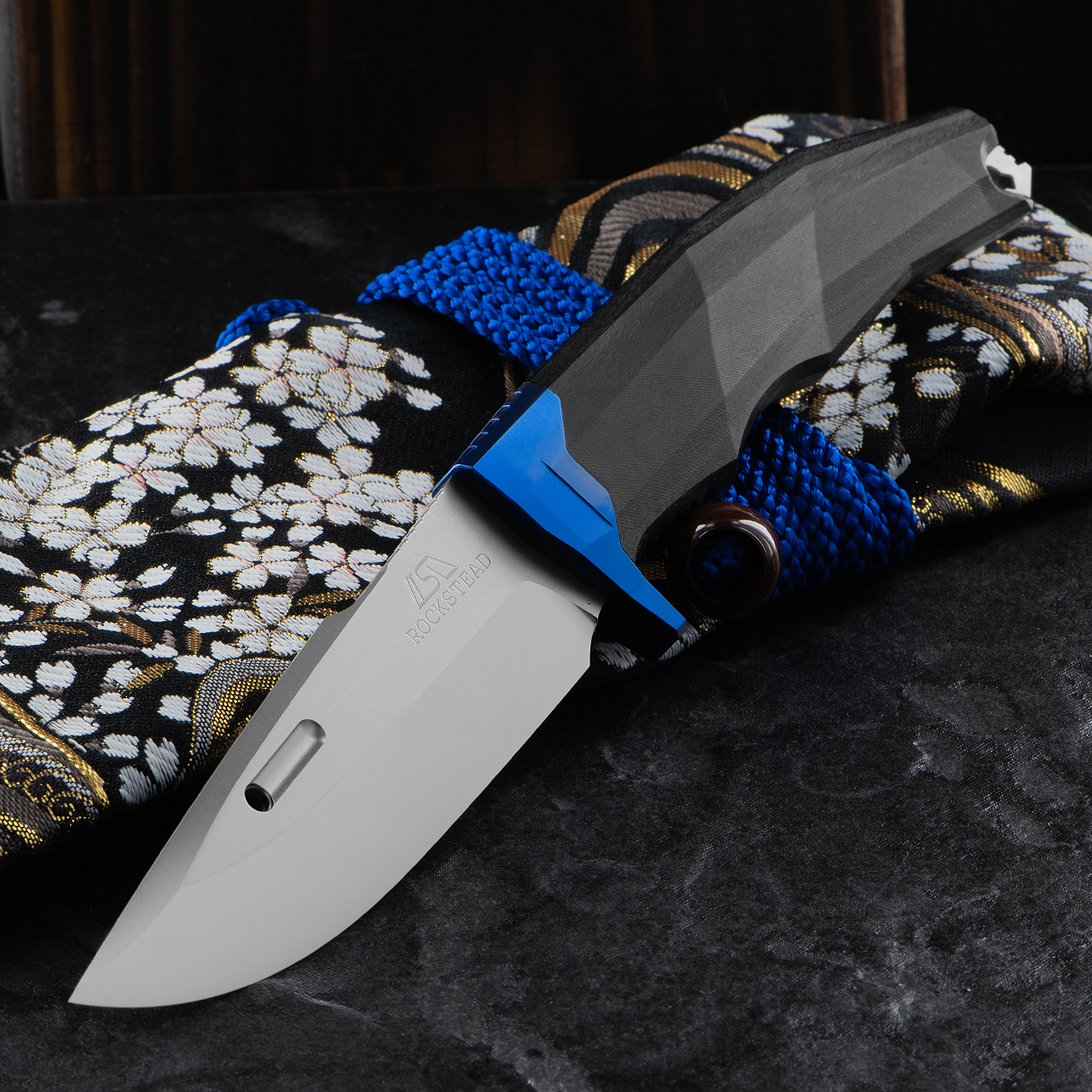 Rockstead Ritsu Blue Folding Knife