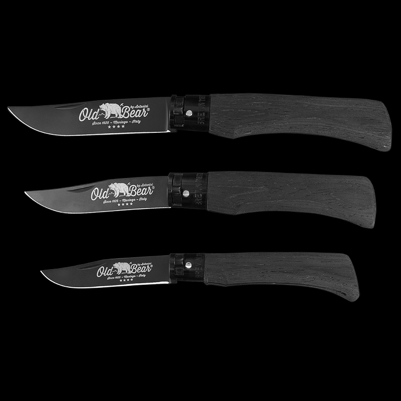 Antonini Old Bear All Black Folding Knife