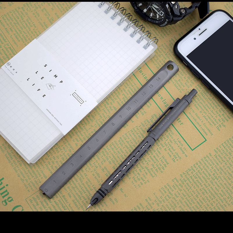 Titanium Round Ruler