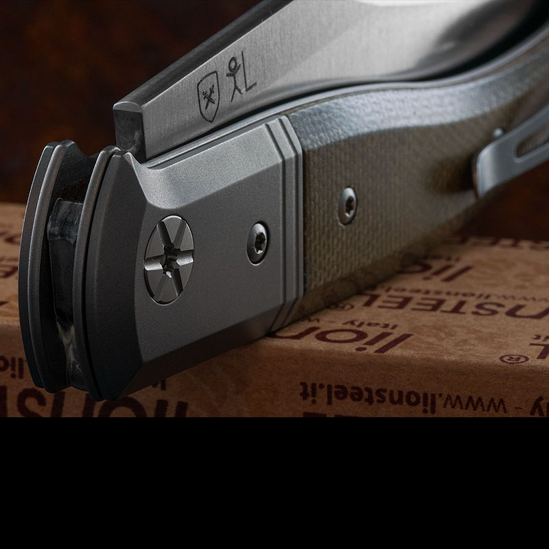 Lion Steel Gitano Green Canvas Micarta