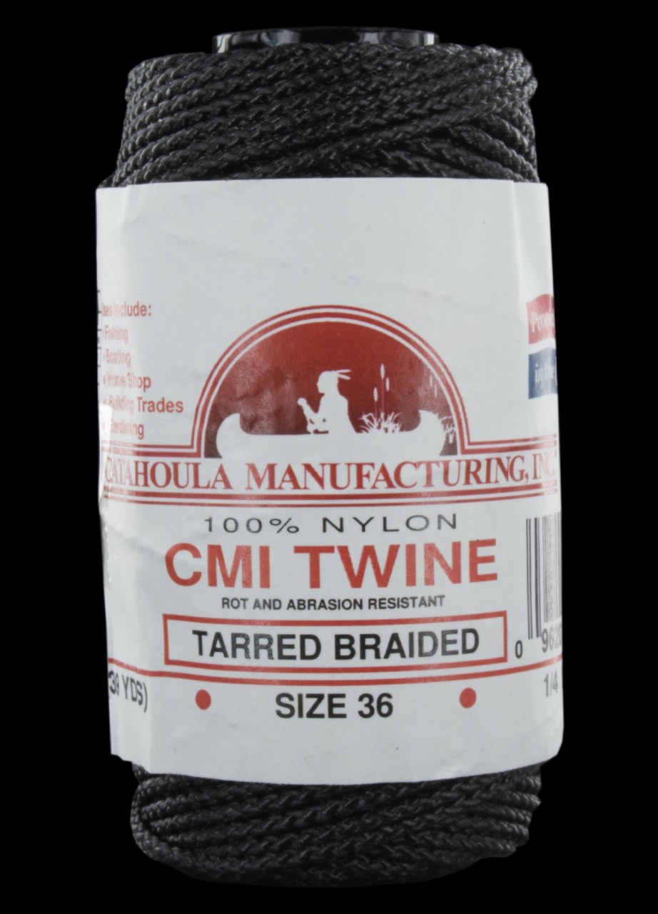 Nylon Twine Size #36 Tarred 1 lb 1-pack Twisted Black 