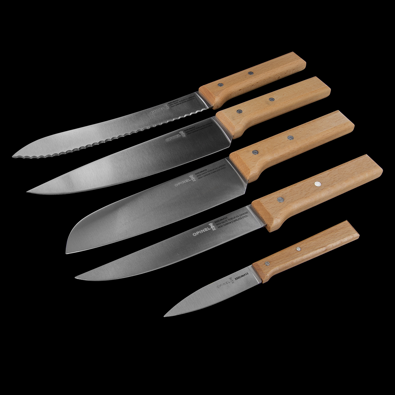 Opinel Intempora 5-Piece Knife Block Set