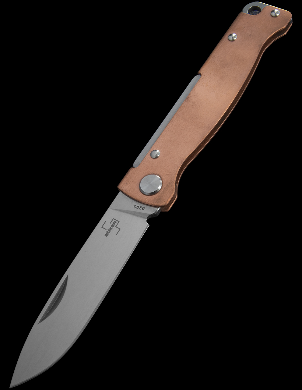 Here's a nice discreet Budget Blade: Boker Plus Atlas Slipjoint: With  Copper handle : r/BudgetBlades