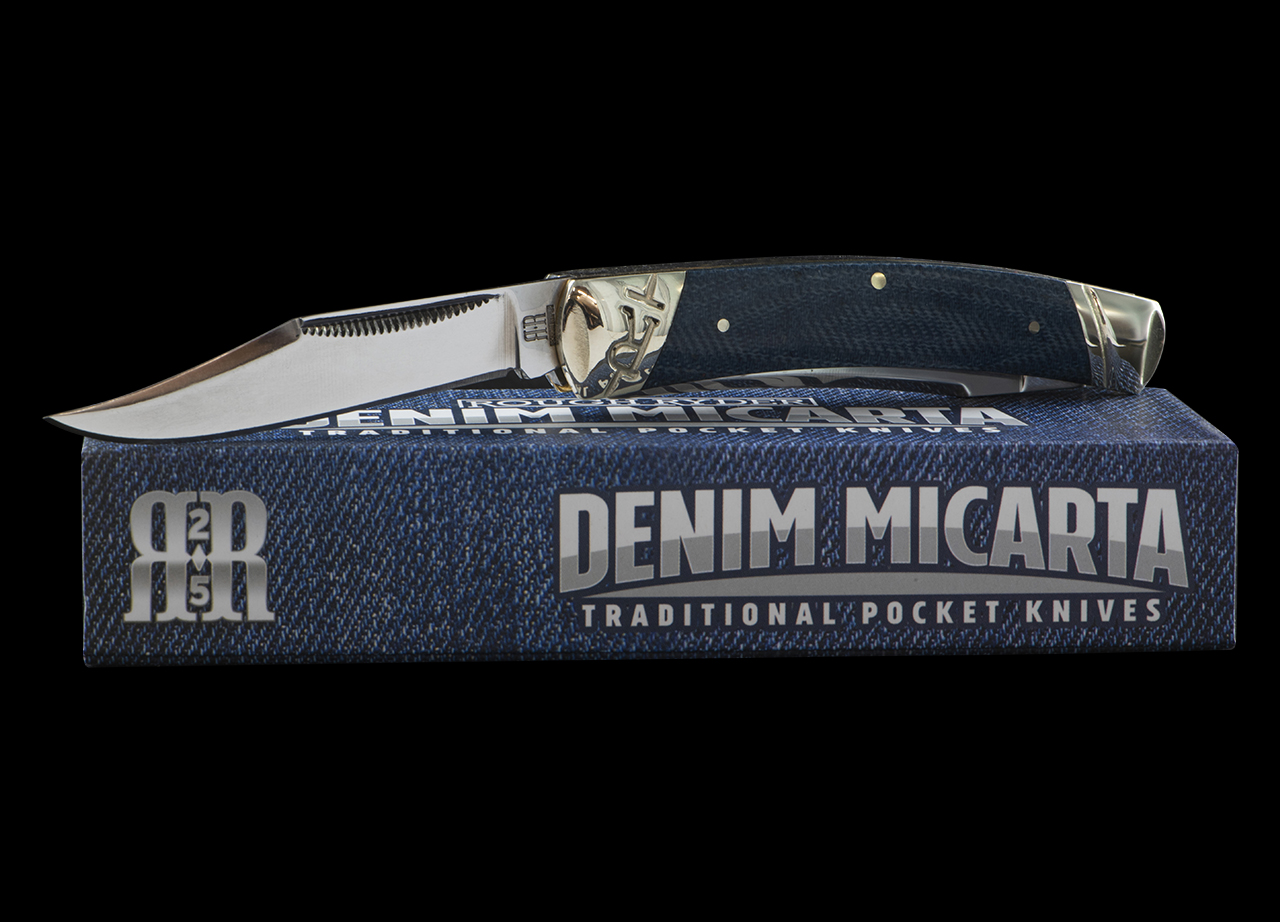 Rough Rider Moose Denim Micarta Small