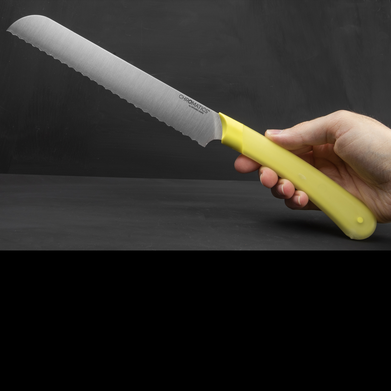 Ontario Chromatics 7.8 Bread Kitchen Knife Yellow Molded Plastic