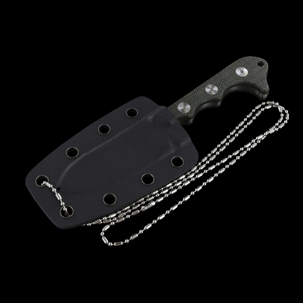 QSP Knife Neckmuk QS125-A Black G10 cuchillo de cuello