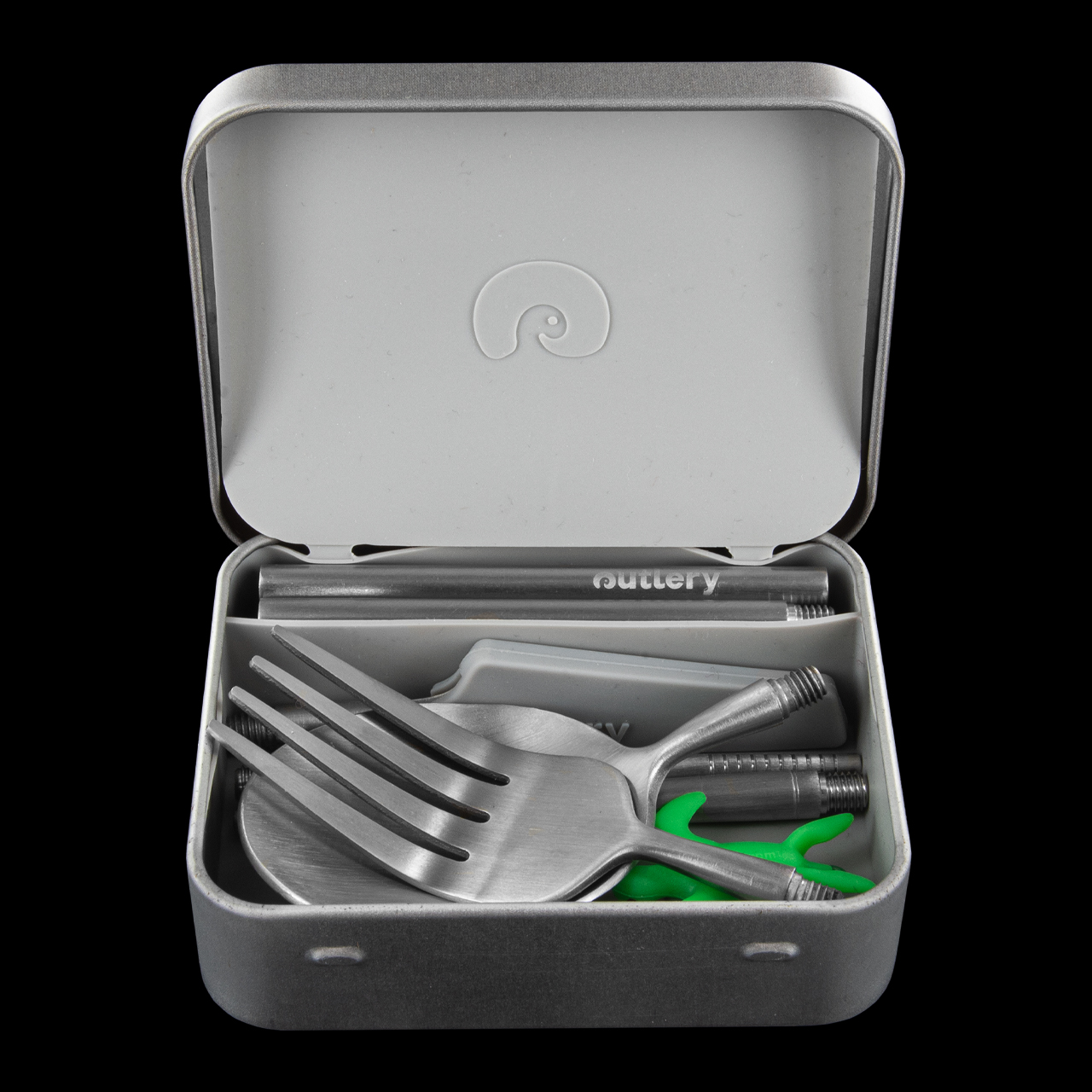 Outlery - Straw - Collapsible Cutlery - with Metal Case - Easy to Clean