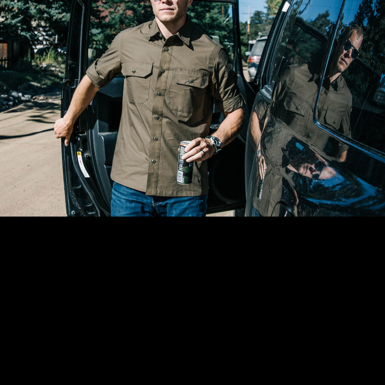 TRIPLE AUGHT DESIGN OVERLAND SHIRT シャツ 黒 TRIPLE AUGHT DESIGN