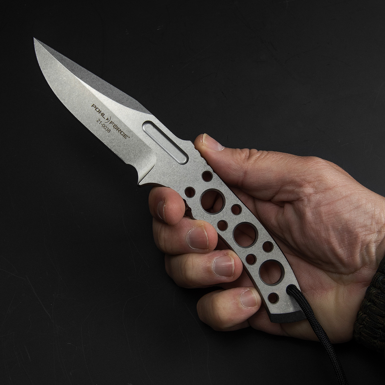 Pohl Force Charlie Two BK Gen2 – Outdoor-Messer, D2-Stahl, 6 Mm Stark, Mit Kydex-Scheide
