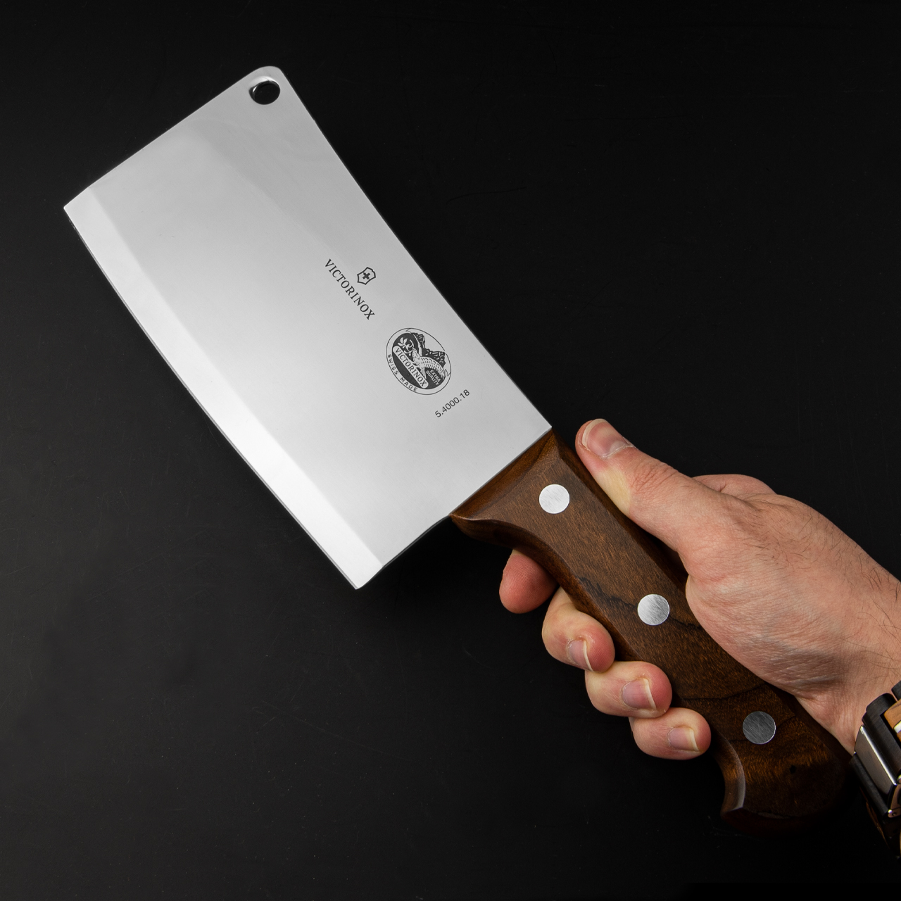 Victorinox Wood Kitchen Cleaver in Modified Maple - 5.4000.18