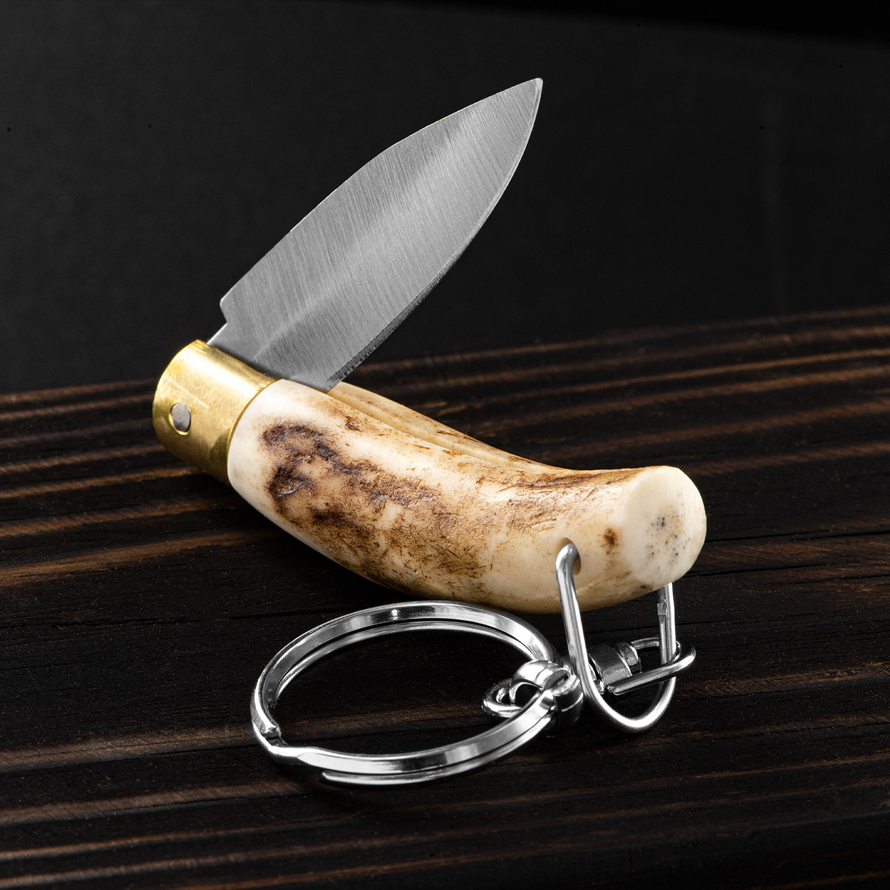 Jose da Cruz Keychain Knife Deer Horn