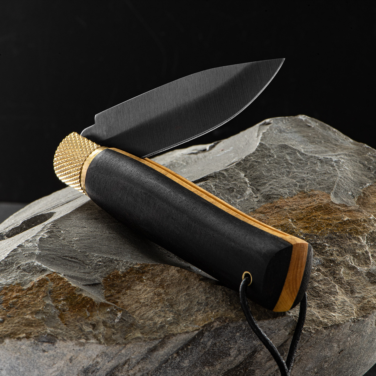 Jose da Cruz Large "Luxurious" Pocket Knife Blackwood & Boxwood