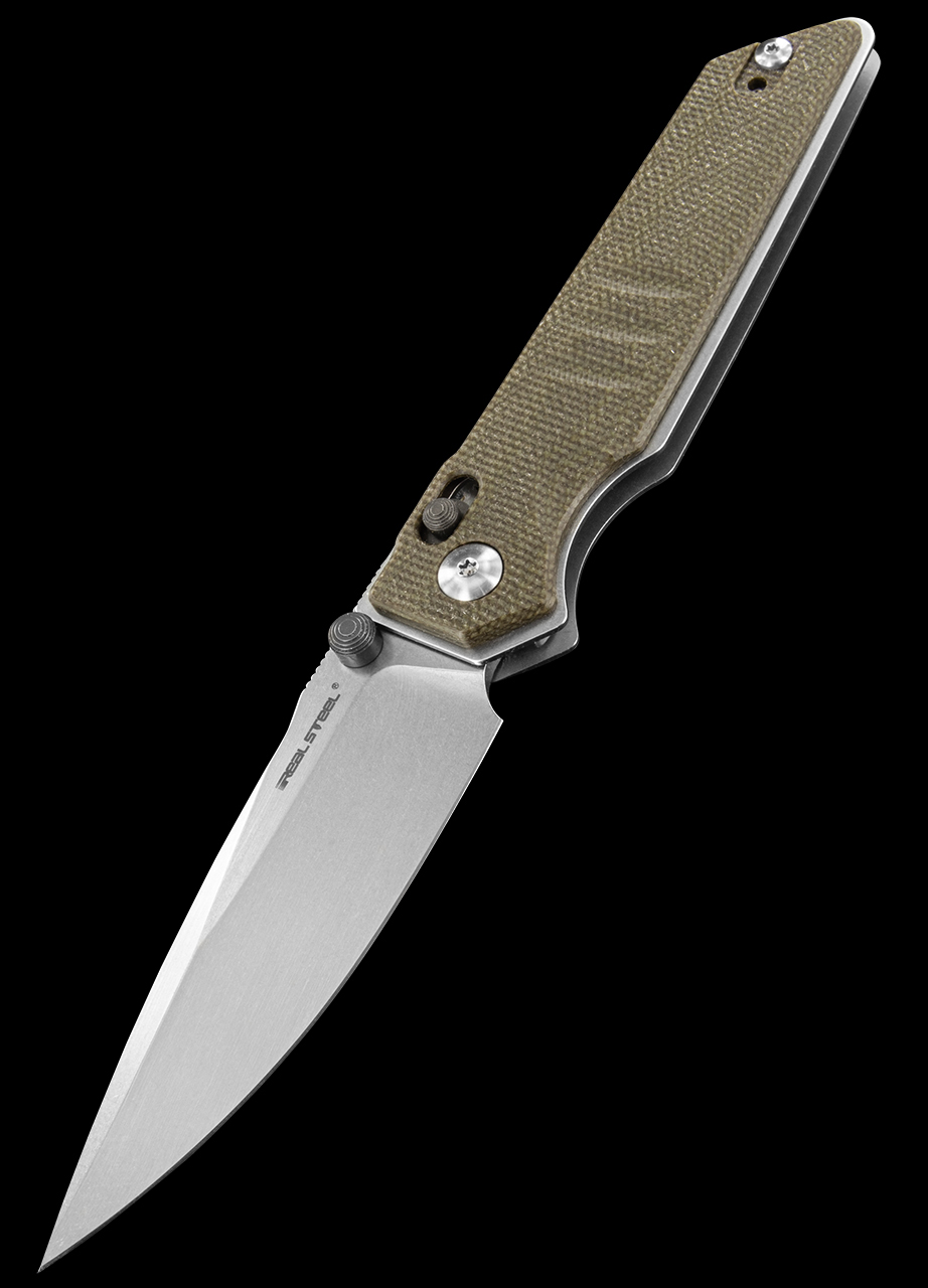 Real Steel Sacra Black Folding Knife