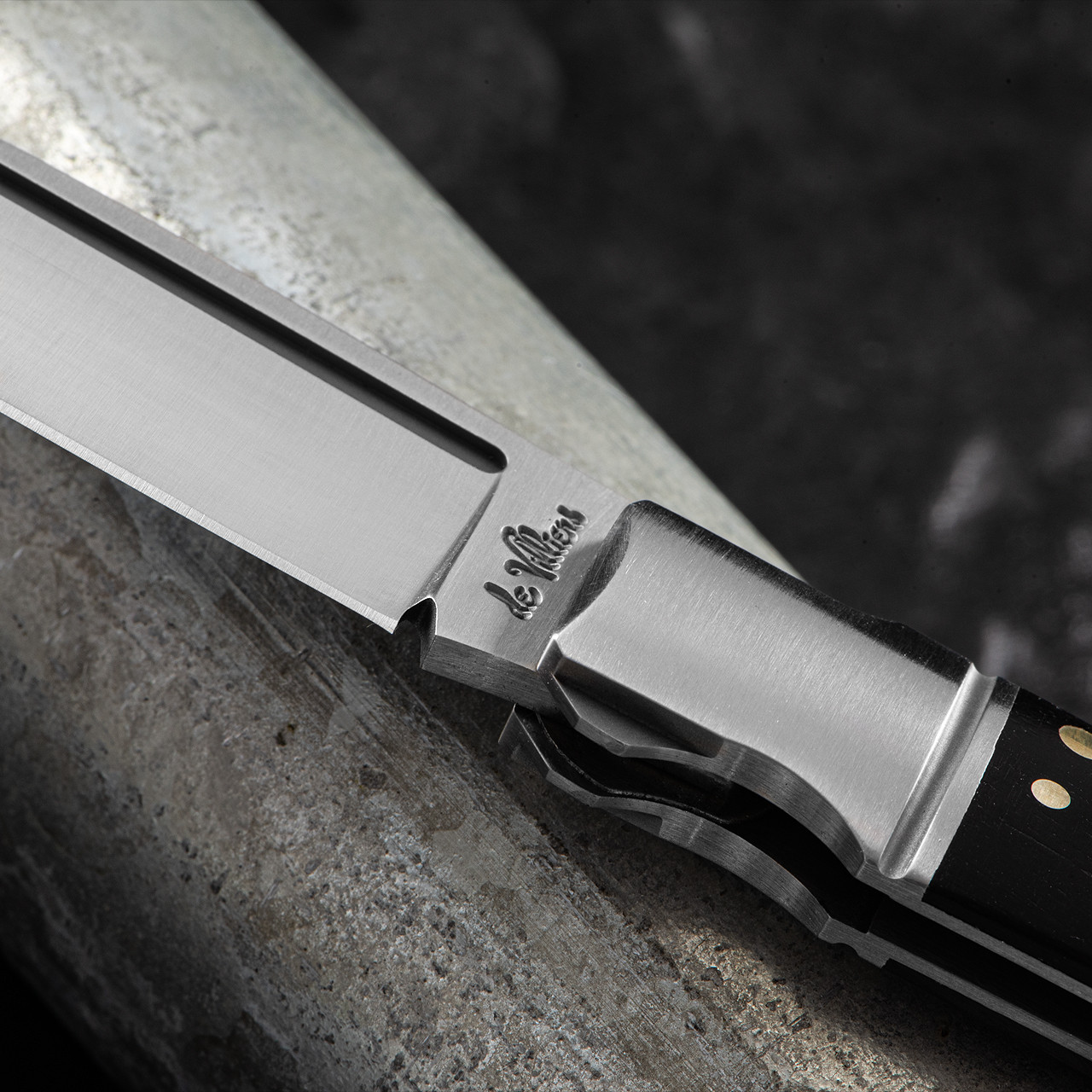 Andre de Villiers Micro Butcher Ebony Back Lock