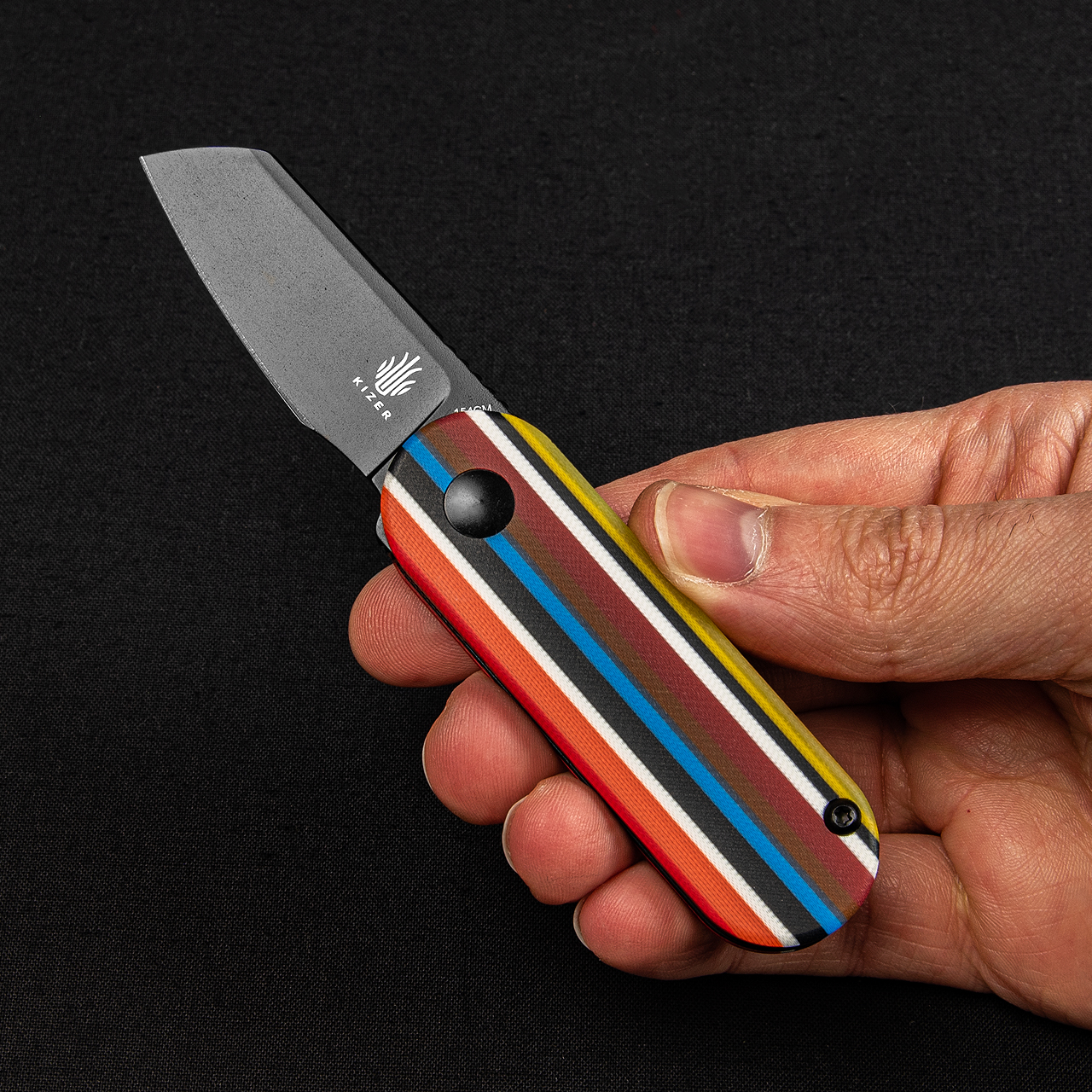 Mini Bay No Lock Colorful G10 Handle Serape Knife