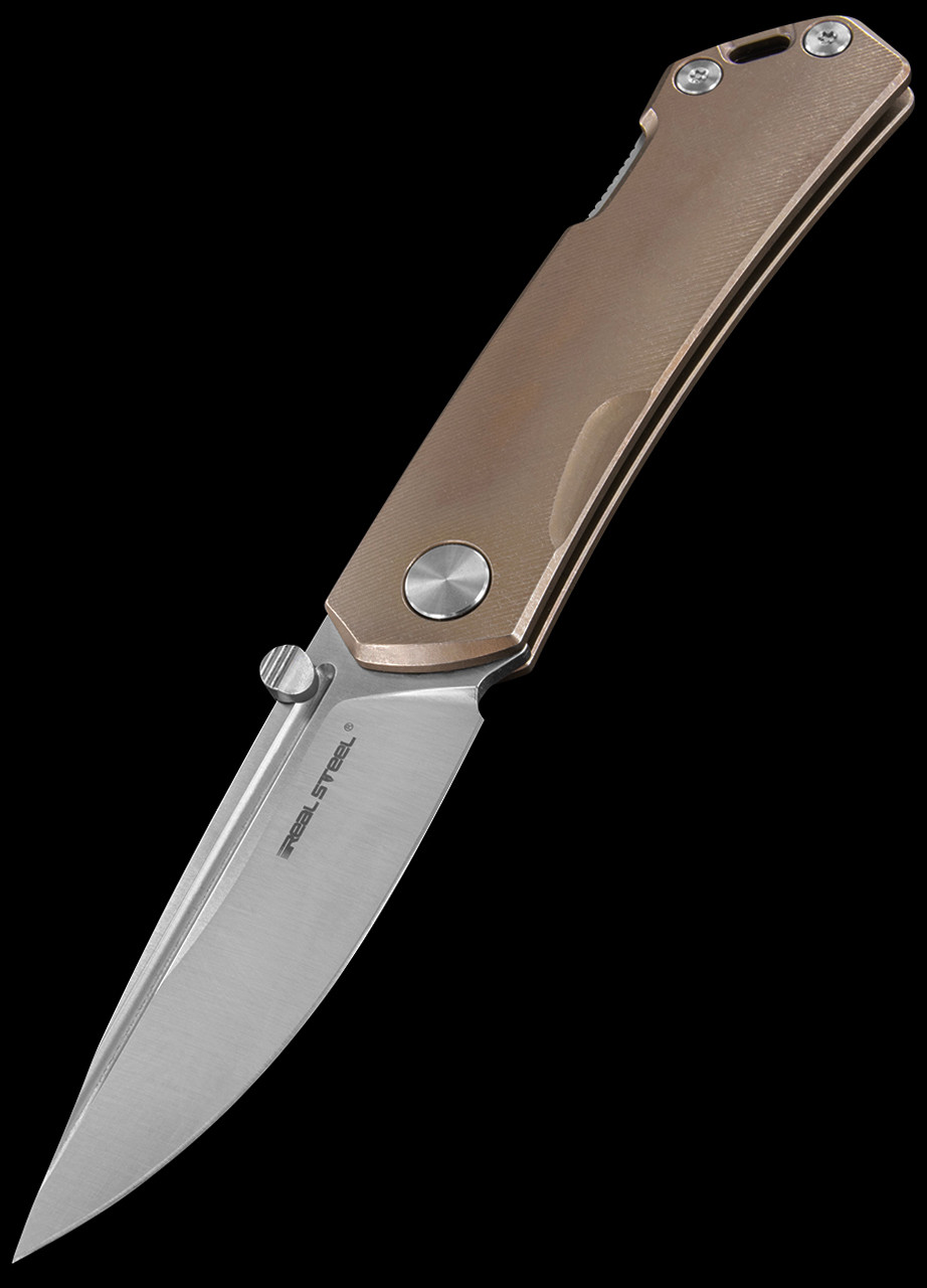 Real Steel Luna Maius Titanium Folding Knife