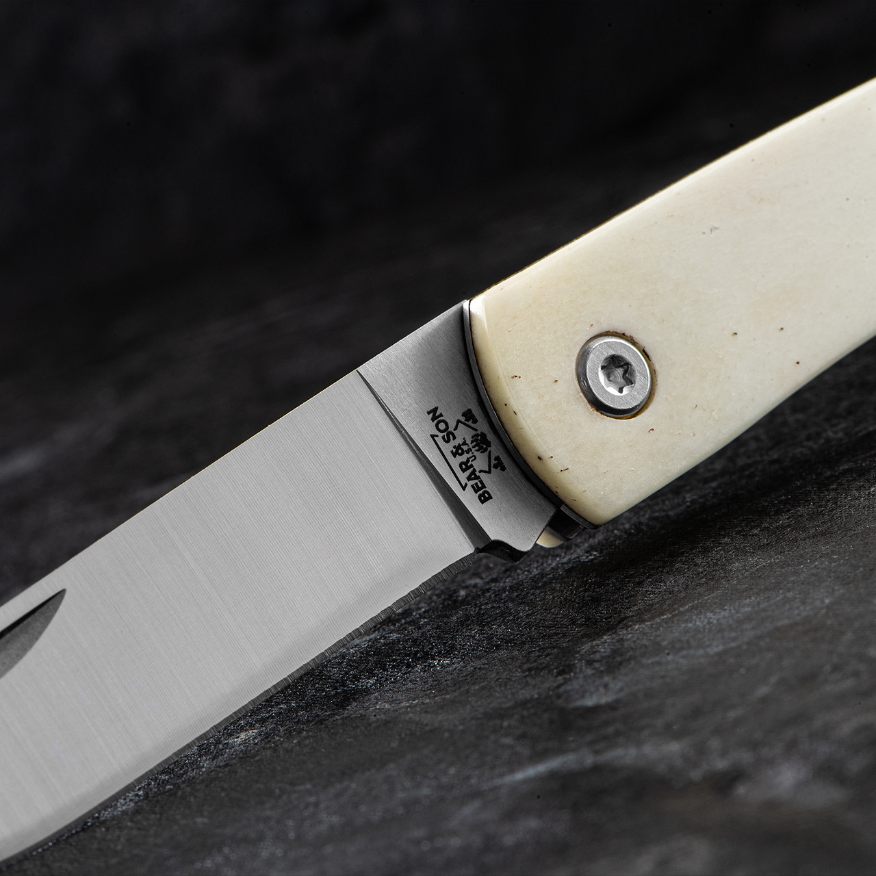 Bear and Son Lockback White Bone Small