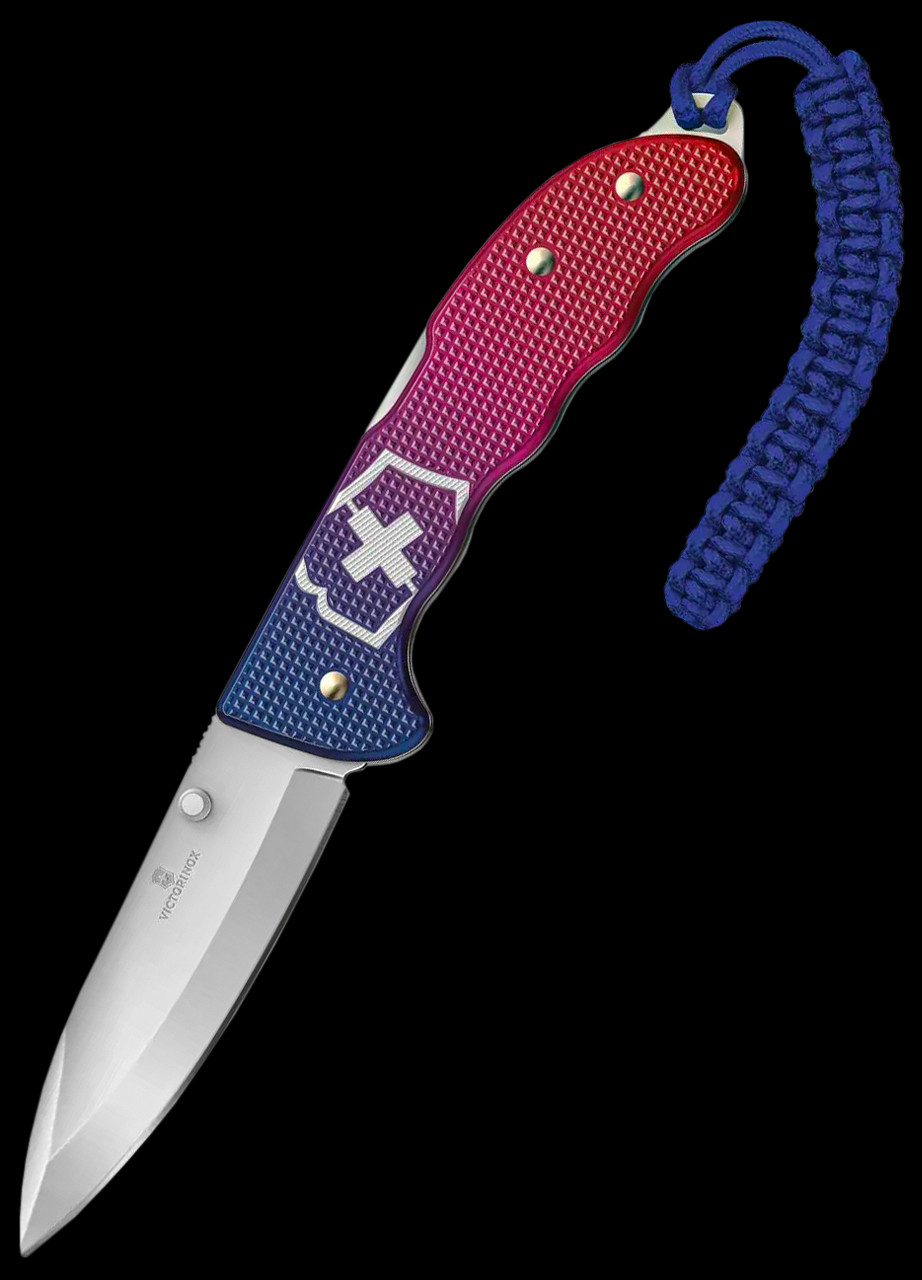 Victorinox Evoke Alox Blue Red Folding Knife