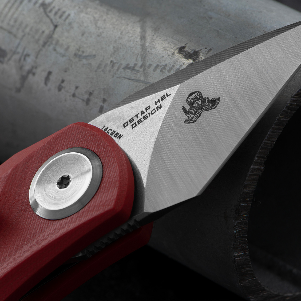 BESTECH KNIVES 折りたたみナイフ Tulip ピンク BT1912D 登山
