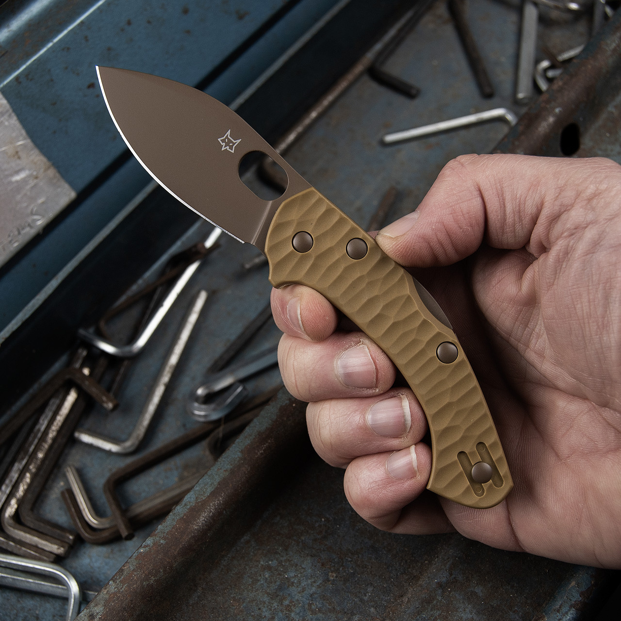 Fox Zero 2.0 Coyote Folding Knife | Heinnie Haynes