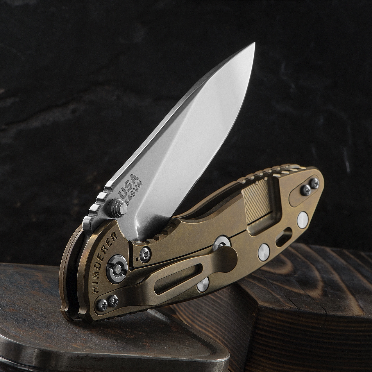 Hinderer XM-18 Slicer Bronze Folding Knife