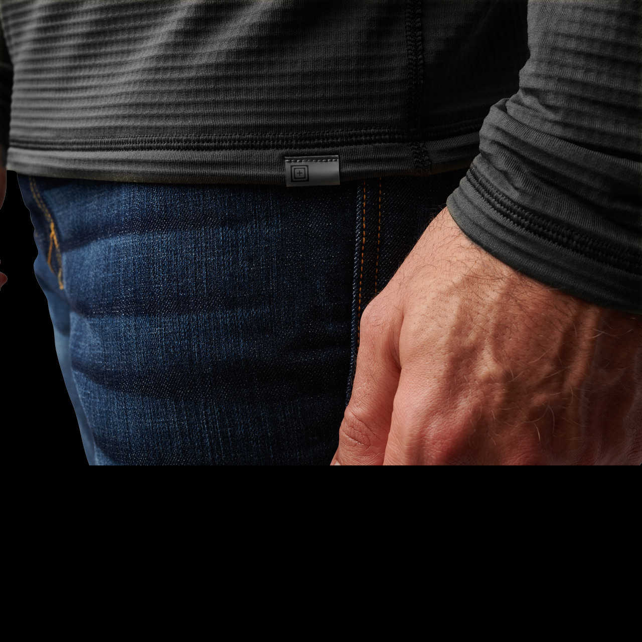 5.11 Stratos 1/4 Zip Black