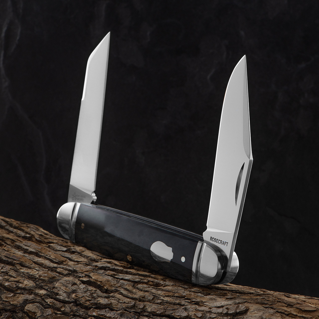 RoseCraft Briarpatch Jack Grey Bone Folding Knife | Heinnie Haynes