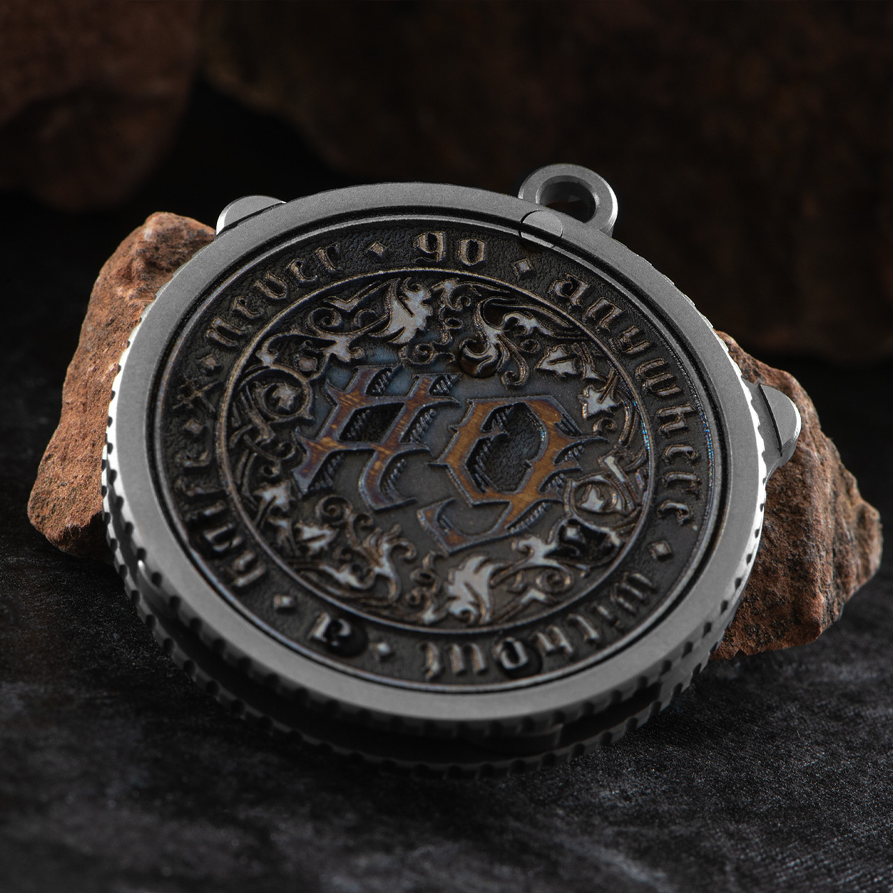 Midgards-Messer Coin Knife Vegvisir Etched