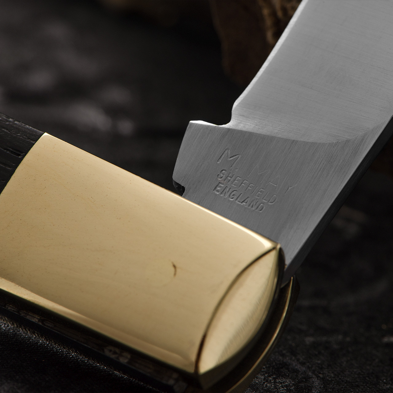 Michael May Pruning Pocket Knife - Bog Oak