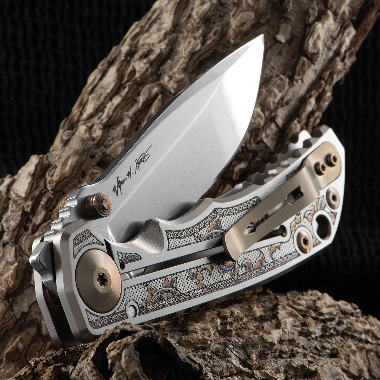 SHORE SPARTAN 2本 Spartan Harsey Flourishes Folding Knife | Heinnie Haynes