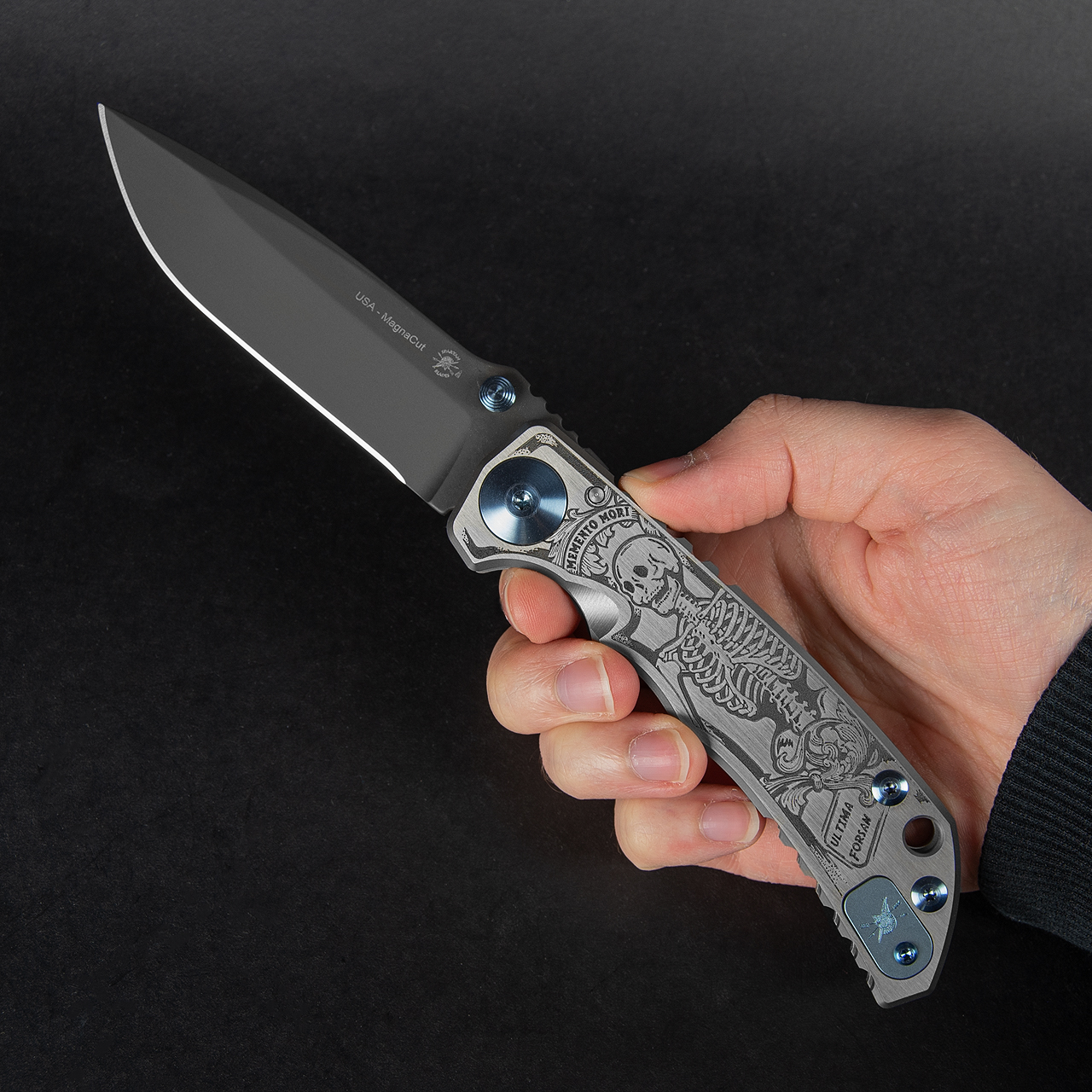 Spartan Harsey Memento Mori Folding Knife