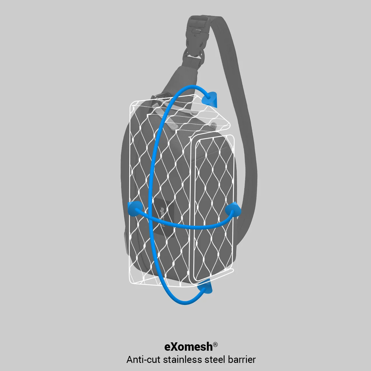 Pacsafe Go Anti-Theft Sling Pack Jet Black